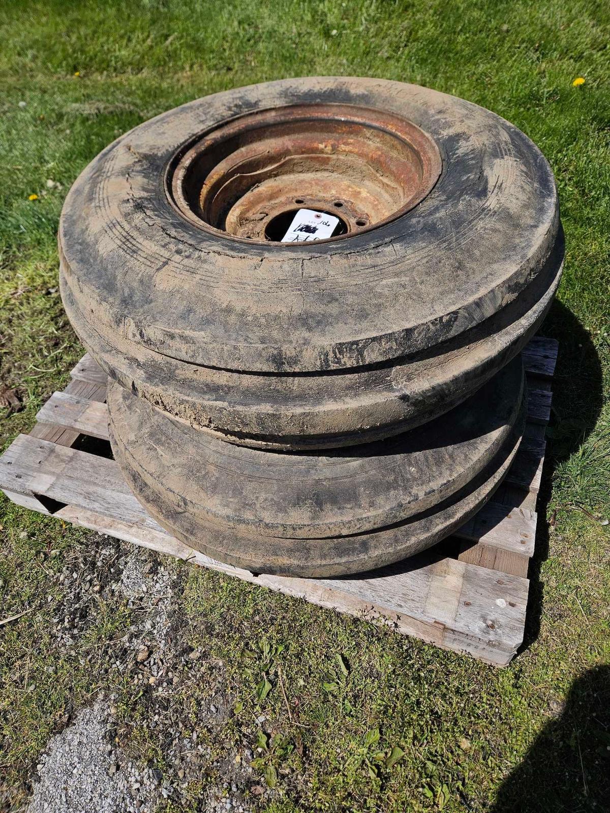 Pair of 10.00-16 tractor tires