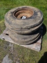 Pair of 10.00-16 tractor tires